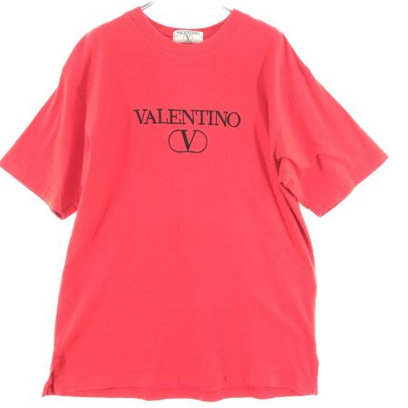  VALENTINO バレンチノ メンズ半袖Tシャツ Lサイズ レッド