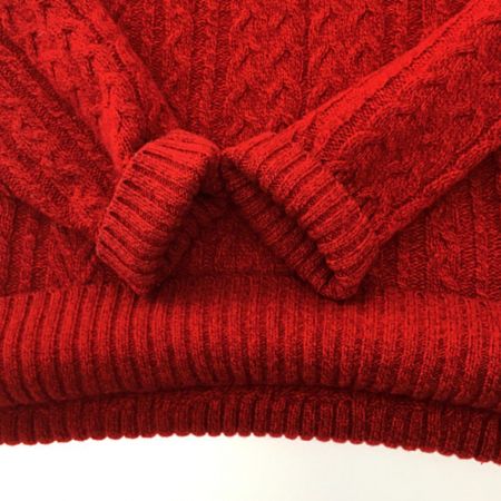  BURBERRY LONDON バーバリーロンドン メンズ クルーネックニット Mサイズ レッド