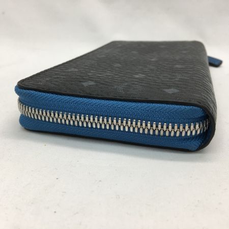  MCM エムシーエム ラウンドファスナー 長財布  MXLAAVI01 ブラックｘ青