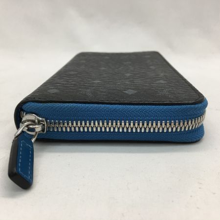  MCM エムシーエム ラウンドファスナー 長財布  MXLAAVI01 ブラックｘ青