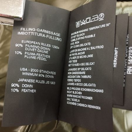  DUVETICA デュベティカ ダウンジャケット RACIO SIZE 46 RACIO オリーブ