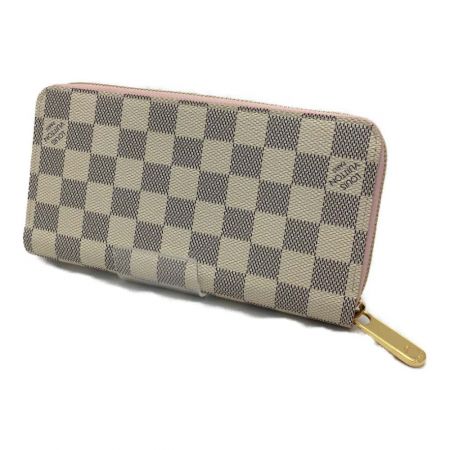  LOUIS VUITTON ルイヴィトン ジッピーウォレット ダミエ・アズール  ローズ・バレリーヌ N63503