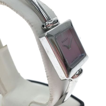  GUCCI グッチ レディース バングルウォッチ ピンクシェル文字盤 1900L