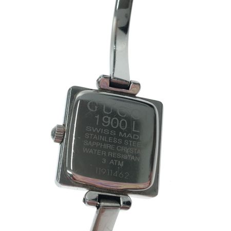  GUCCI グッチ レディース バングルウォッチ ピンクシェル文字盤 1900L