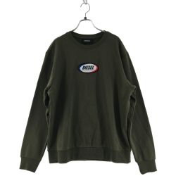 ▼▼ DIESEL ディーゼル 未使用品! メンズスウェット XLサイズ グリーン Sランク