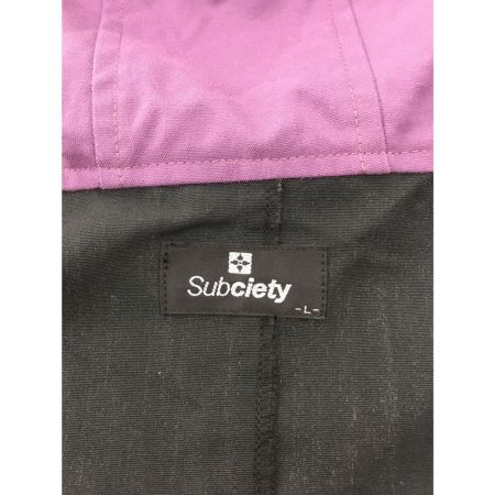  Subciety サブサエティ メンズ ナイロンジャケット L ブラック×パープル