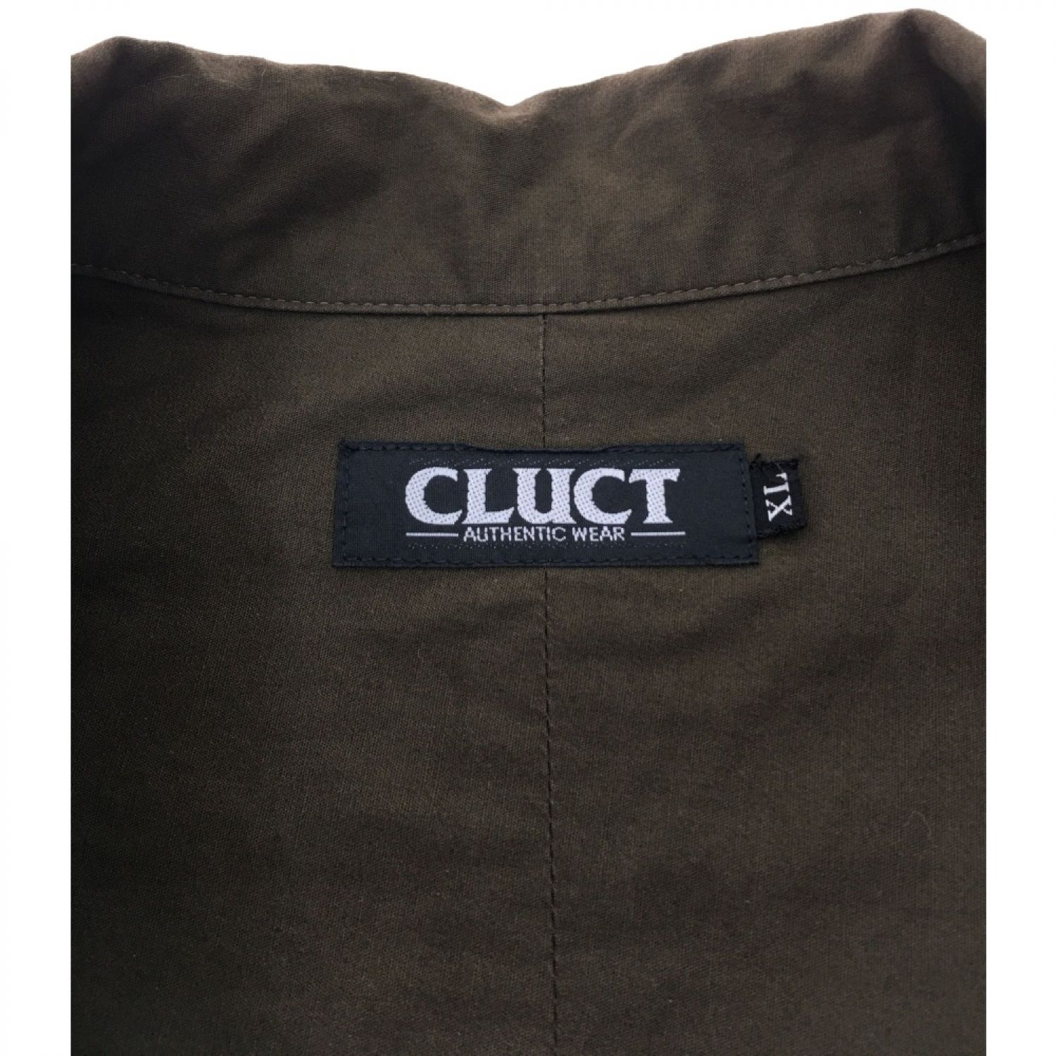 中古】 CLUCT クラクト メンズ ワークシャツ XL ブラウン Bランク