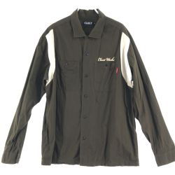 ▼▼ CLUCT クラクト メンズ ワークシャツ XL ブラウン Bランク