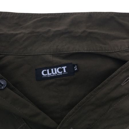 中古】 CLUCT クラクト メンズ ワークシャツ XL ブラウン Bランク