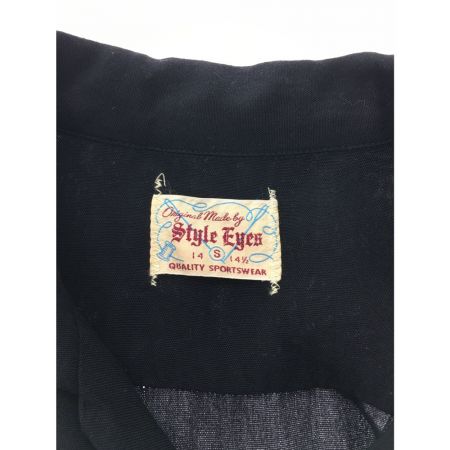  STYLE EYES スタイルアイズ メンズ 半袖 刺繍 S SE37210 ブラック