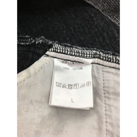  AUGUSTE メンズ 天竺 ストレッチ コットン パンツ L グレー