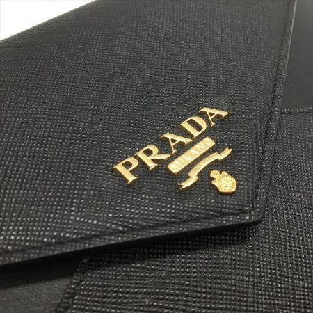 中古】 PRADA プラダ サフィアーノレザー ドキュメントホルダーセット