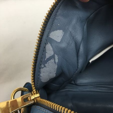  MIU MIU レディース 2WAYハンドバッグ ショルダーバッグ ツートンカラー ブルー×ホワイト