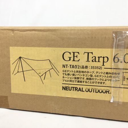  NATURAL OUTDOOR ニュートラルアウトドア GEタープ 6.0 NT-TA02