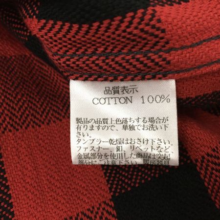 The Flat Head フラッドヘッド ブロックチェック ウエスタンシャツ SIZE 38 CW-81HW レッド