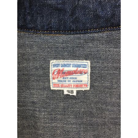  JAPAN BLUE co.,ltd 桃太郎ジーンズ メンズ デニムシャツ 長袖 38 ブルー