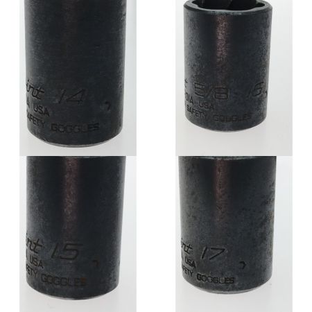  BLUEPOINT ソケット １3個セット ブルーポイント 10~17、19、３/8、１/2、9/16、11/16