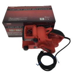 ▼▼ E-VALUE 電動工具 吸塵＆変速サンダーE-VALUE EWS-76VLN レッド Bランク