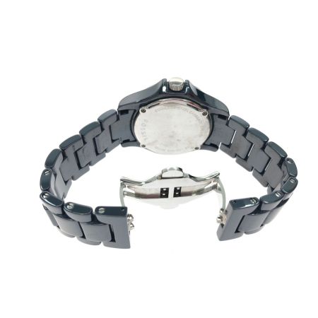  FOSSIL フォッシル レディース腕時計 クオーツ RILEY ライリー セラミック クリスタル CE1045 ネイビーブルー