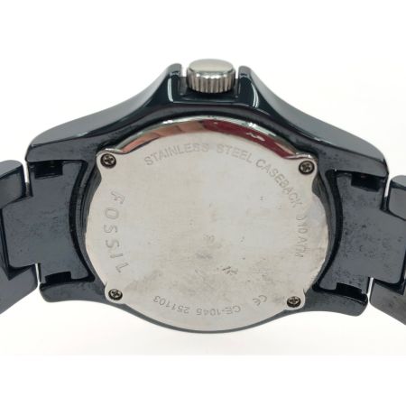  FOSSIL フォッシル レディース腕時計 クオーツ RILEY ライリー セラミック クリスタル CE1045 ネイビーブルー