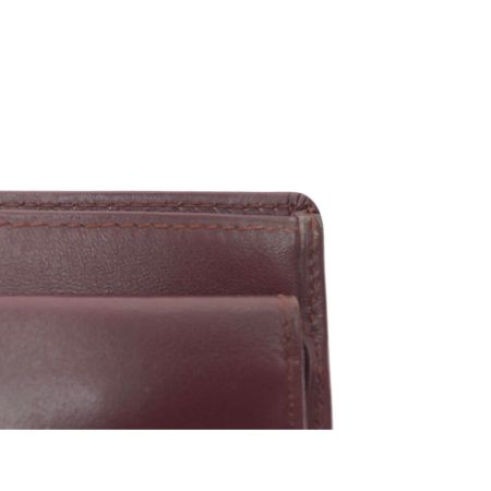  Cartier カルティエ レディース 二つ折り財布 マストライン ゴールド金具 ボルドー