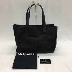 ▼▼ CHANEL シャネル ニュートラベルライン トートバッグMM  A15991 ブラック Aランク