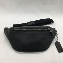 ▼▼ COACH コーチ アウトレット メンズバッグ ボディバッグ ウエストポーチ F84710 ブラック Aランク