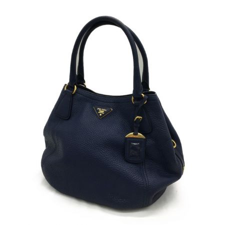  PRADA プラダ 2WAY ショルダーバッグ トートバッグ BN2792 ネイビー