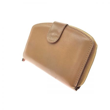  Somes Saddle ソメスサドル ユニセックス 二つ折り財布 ラウンドファスナー アーチ型  ブラウン