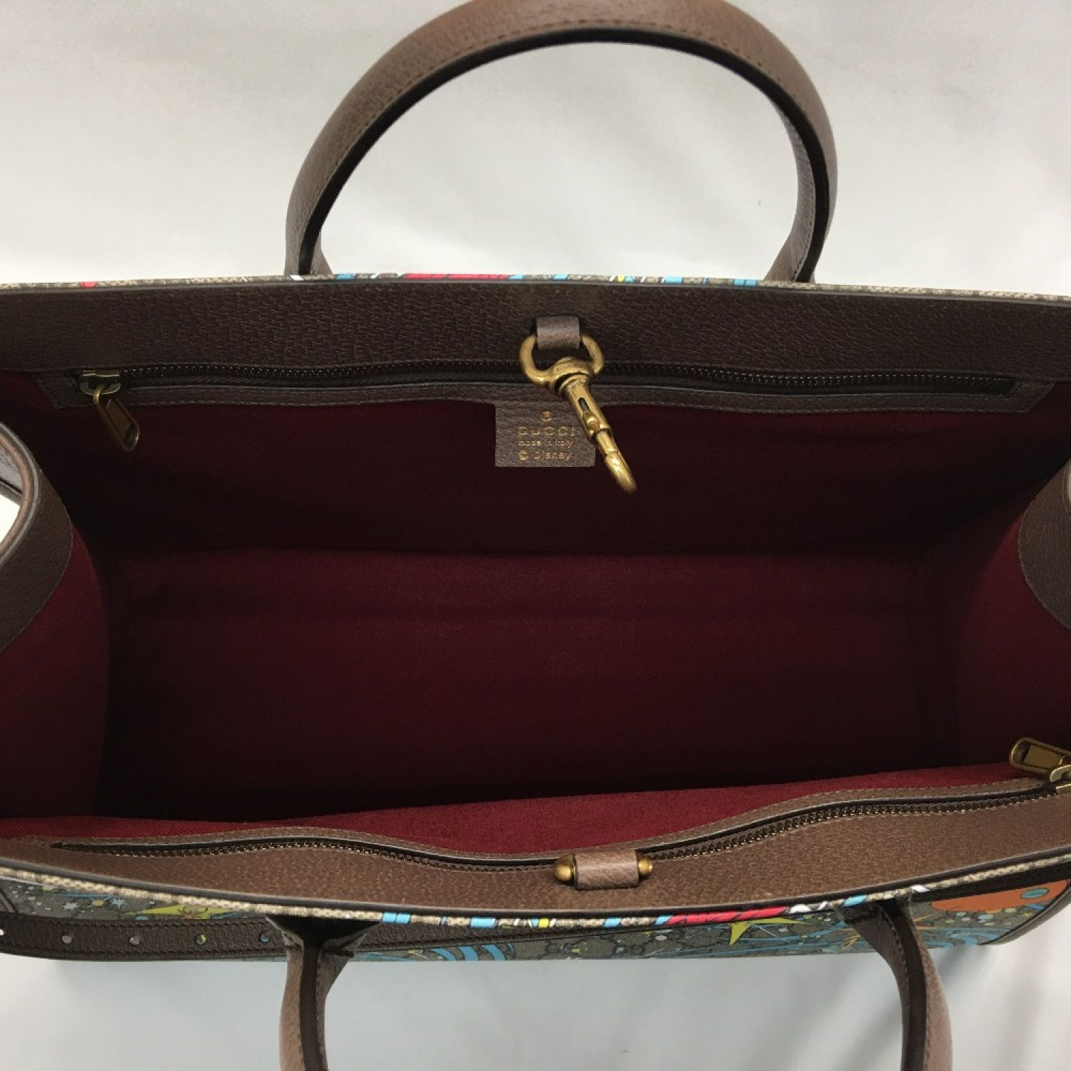 中古】 GUCCI グッチ ×DISNEY ドナルドダック トートバッグ 650037 A