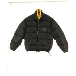 ▼▼ FIRSTDOWN メンズ ダウンジャケット リバーシブル  ブラック×イエロー Bランク