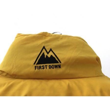  FIRSTDOWN メンズ ダウンジャケット リバーシブル  ブラック×イエロー