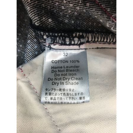  stussy ステューシ メンズ デニム 水玉プリント S  ネイビー