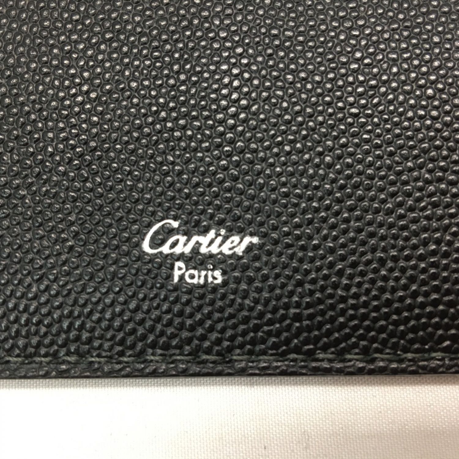 中古】 Cartier カルティエ メンズ長財布 二つ折り サントス ロング