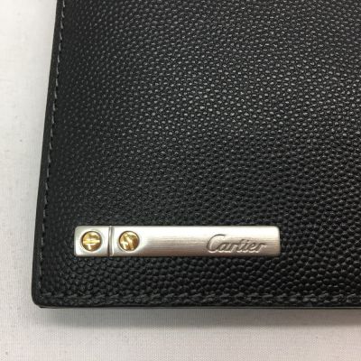 中古】 Cartier カルティエ メンズ長財布 二つ折り サントス ロング