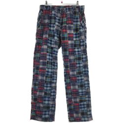 ▼▼ BLUE BLUE ブルーブルー メンズ 聖林公司 パッチワーク ワークパンツ 30 タグ付き ネイビー Aランク