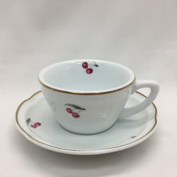 ▼▼ RICHARD GINORI リチャード・ジノリ 洋食器 ボンジョルノシリーズ チェリー カップ&ソーサー Aランク