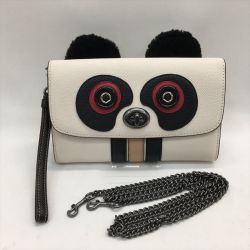 ▼▼ COACH コーチ ベアシリーズ 2WAYバッグ パンダクロスボディバッグ チェーンバッグ F22770 Aランク