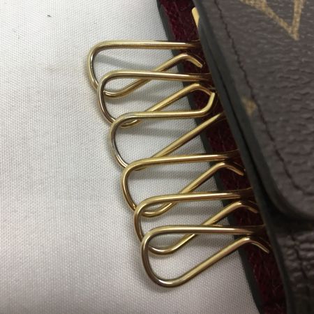  LOUIS VUITTON ルイヴィトン モノグラム キーケース ミュルティクレ6 イニシャル入 フューシャ M60701
