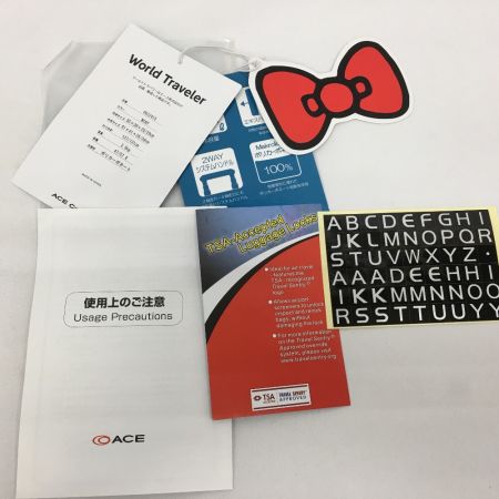  ACE エース World Traveler × HELLO KITTY キティ 10th Anniversary キャリーケース  スカイブルー