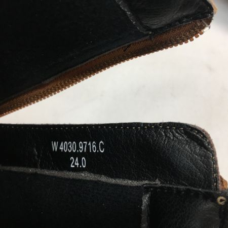  アキレス ソルボ 403 レディースブーツ SIZE24 SRL4030 ダークブラウン/キャメル