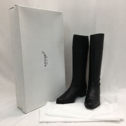 ▼▼ REGAL リーガル レディース ロングブーツ ジョッキーブーツ SIZE24 ブラック Aランク
