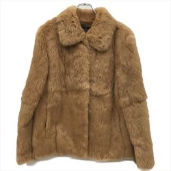 ▼▼ Zorronuez ゾロヌーズ レディースコート 毛皮 ファー ラビット 11AR  ライトブラウン Bランク