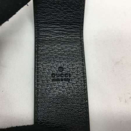  GUCCI グッチ レザーマネークリップ アニマリエ メタルビー ブラック