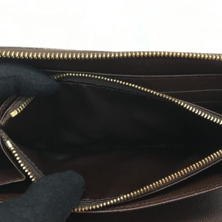  LOUIS VUITTON ルイヴィトン ラウンドファスナー 長財布 ダミエ エベヌ ジッピー・オーガナイザー N60003 ブラウン