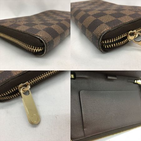  LOUIS VUITTON ルイヴィトン ラウンドファスナー 長財布 ダミエ エベヌ ジッピー・オーガナイザー N60003 ブラウン