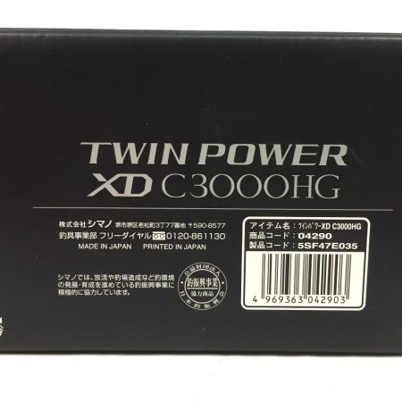  SHIMANO シマノ スピニングリール 21 ツインパワー XD C3000HG 04290