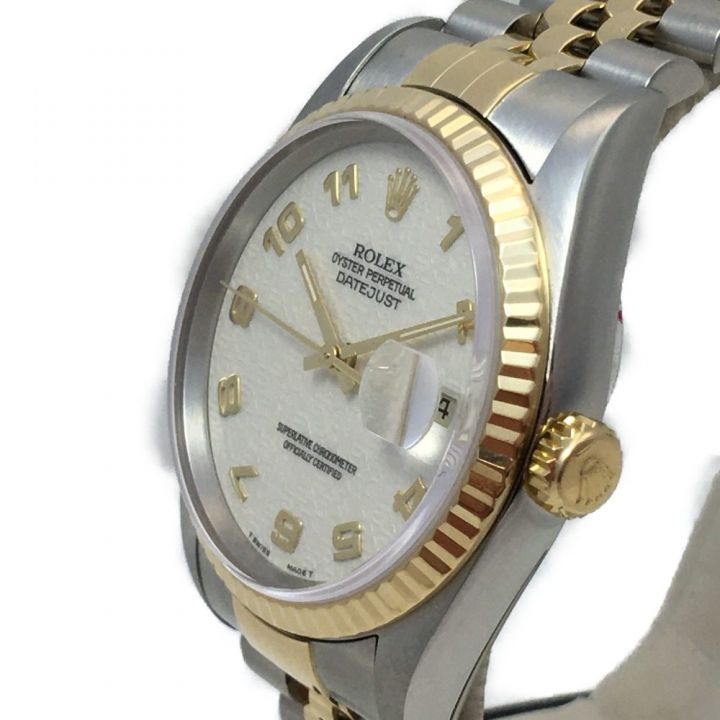 中古】 ROLEX ロレックス メンズ腕時計 自動巻き デイトジャスト 16233 ...