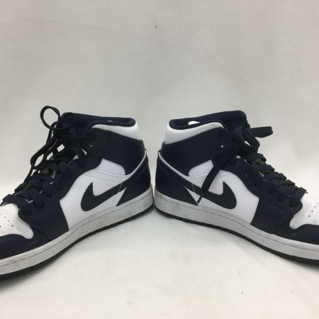  NIKE ナイキ スニーカー AIR JORDAN 1 MID White Metallic Gold Obsidian 554724-174 ホワイト×ブルー