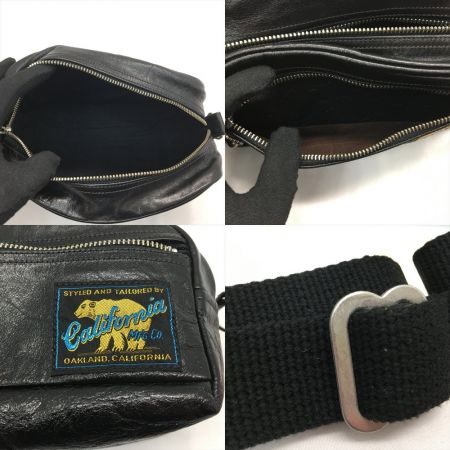  RAINBOW COUNTRY レザー ショルダーポーチ ホースハイド ブラック